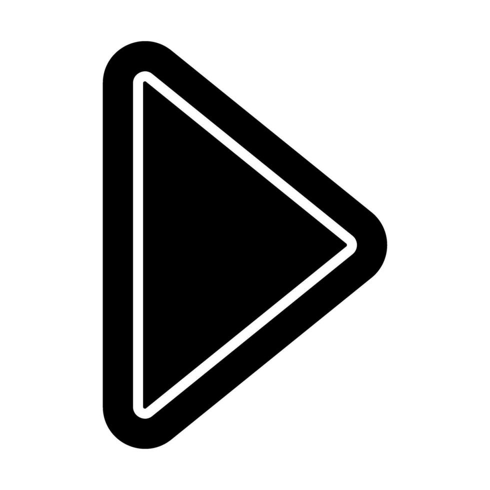 Play Vector Glyph Icon Design