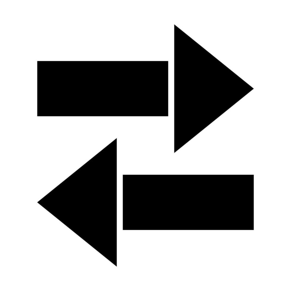 Opposite Arrow Vector Glyph Icon Design