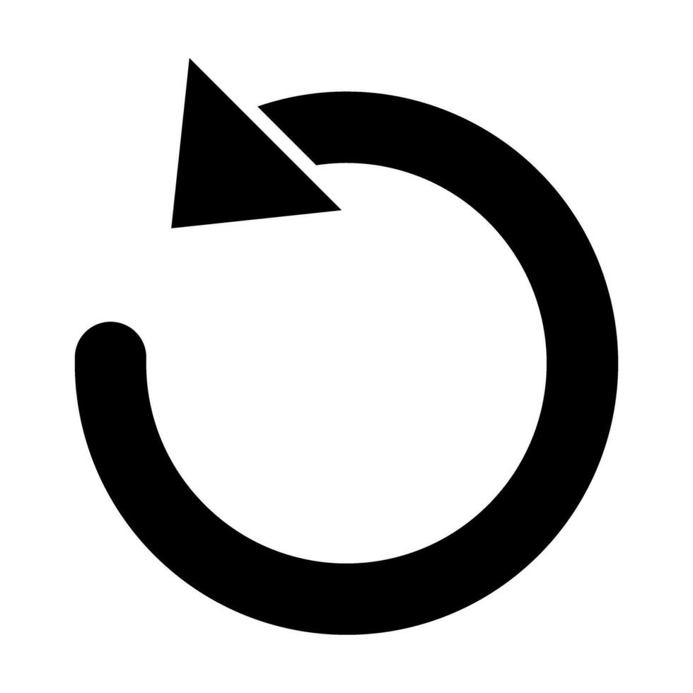 Undo Vector Glyph Icon Design