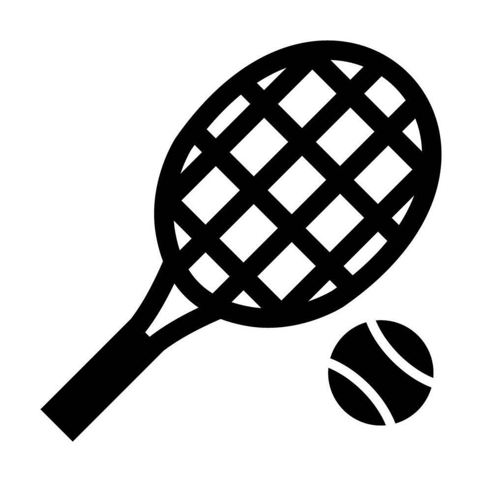 Tennis Vector Glyph Icon Design