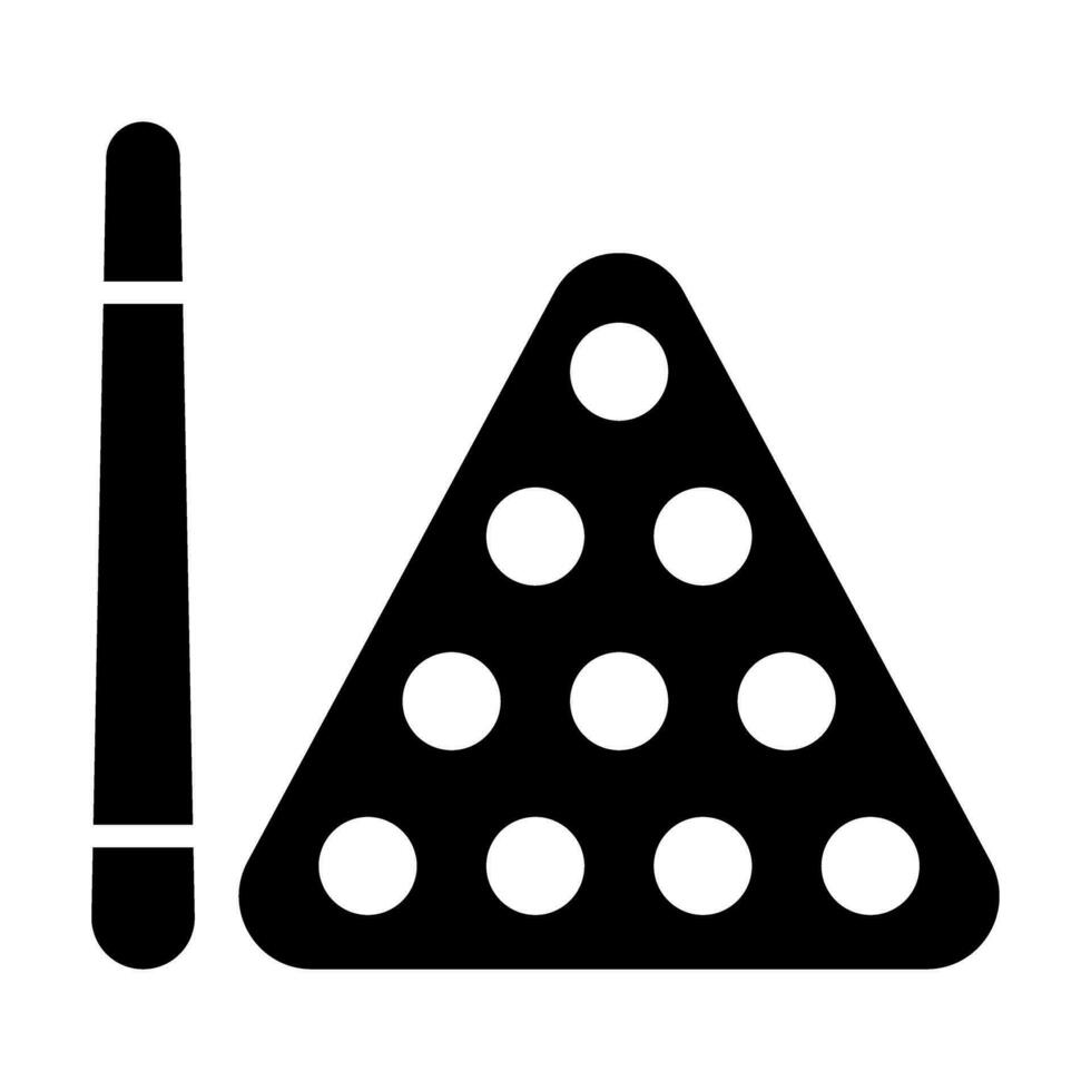 Billiard Vector Glyph Icon Design