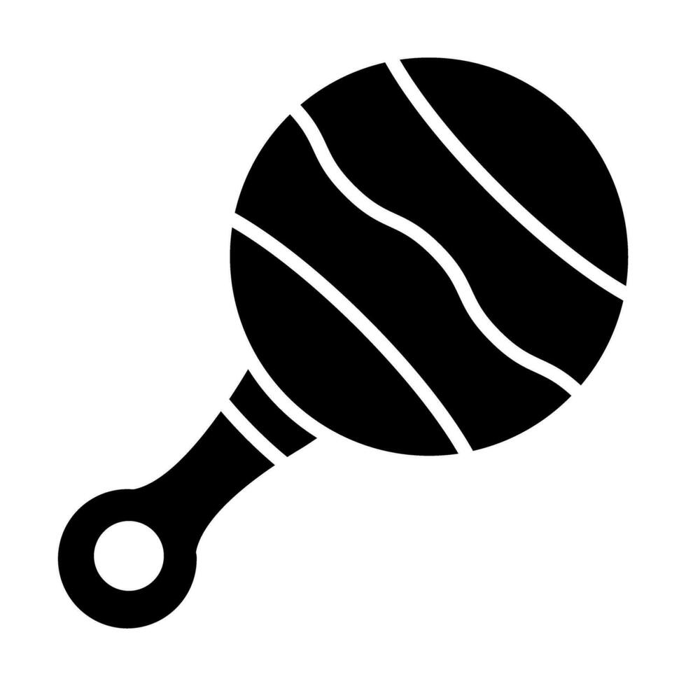 Rattle Vector Glyph Icon Design