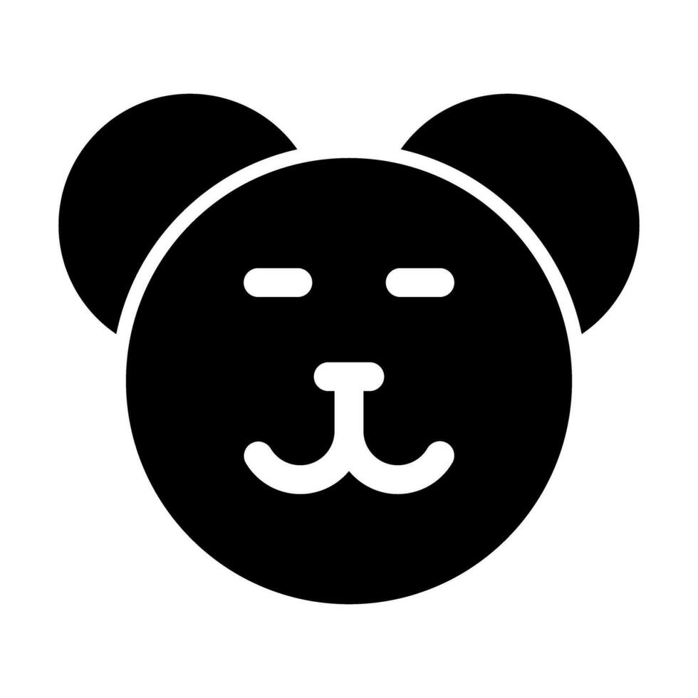Teddy Bear Vector Glyph Icon Design