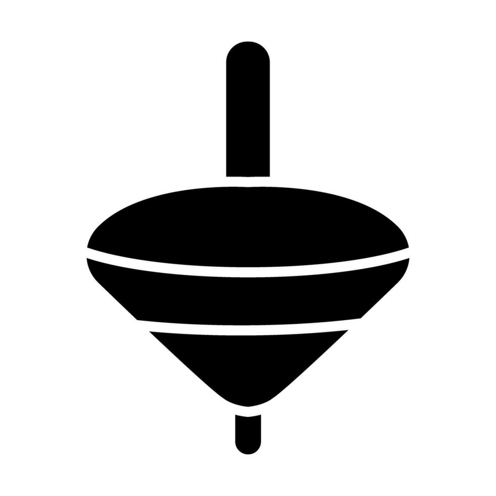 Spinning Top Vector Glyph Icon Design