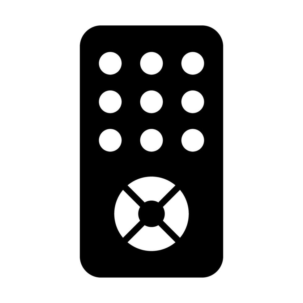 Remote Vector Glyph Icon Design