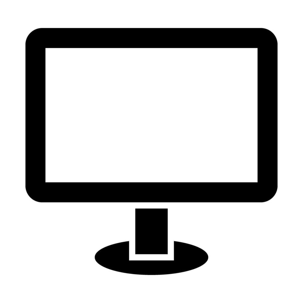 Lcd Vector Glyph Icon Design