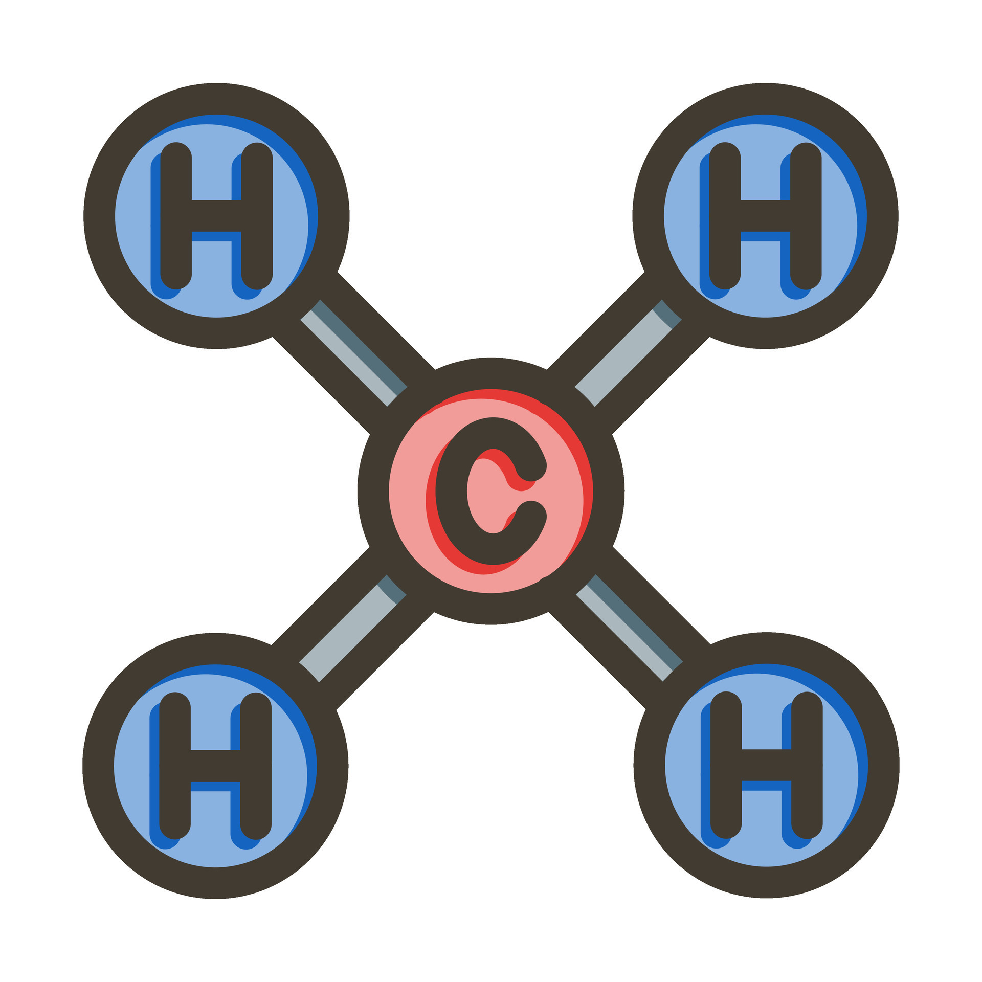 Methane Vector Thick Line Filled Colors Icon Design 25725664 Vector Art ...