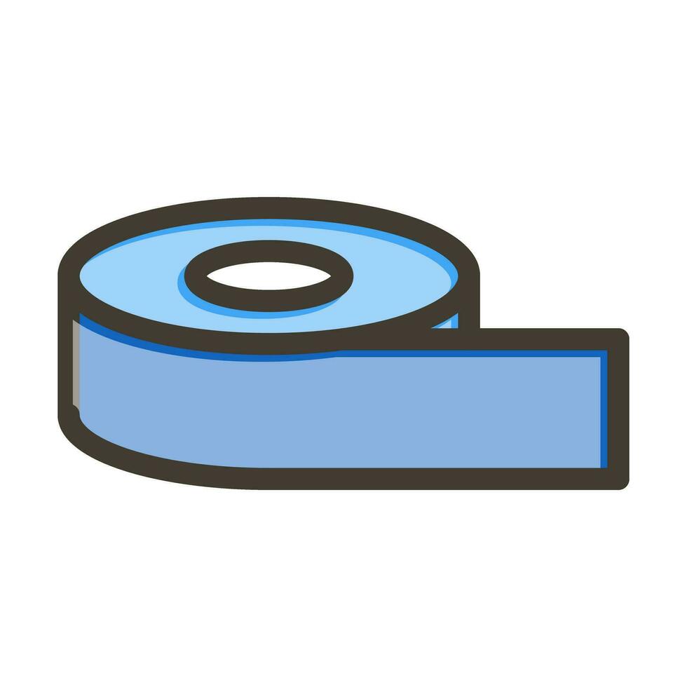 Duct Tape Vector Thick Line Filled Colors Icon Design