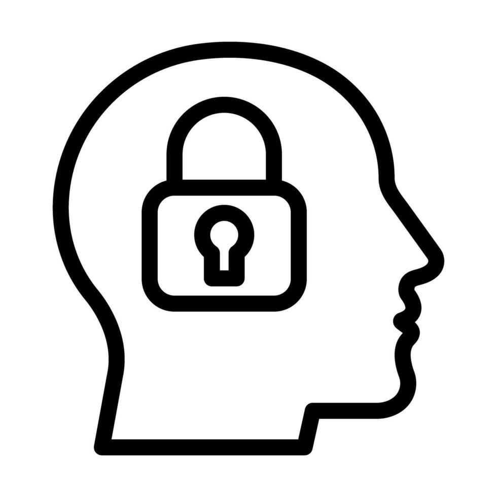 Introvert Icon Design vector