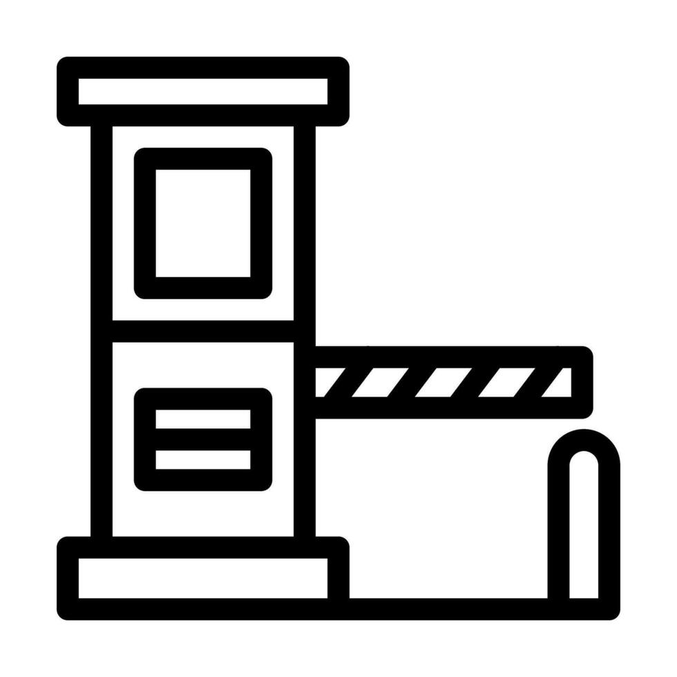 Toll Vector Thick Line Icon For Personal And Commercial Use.
