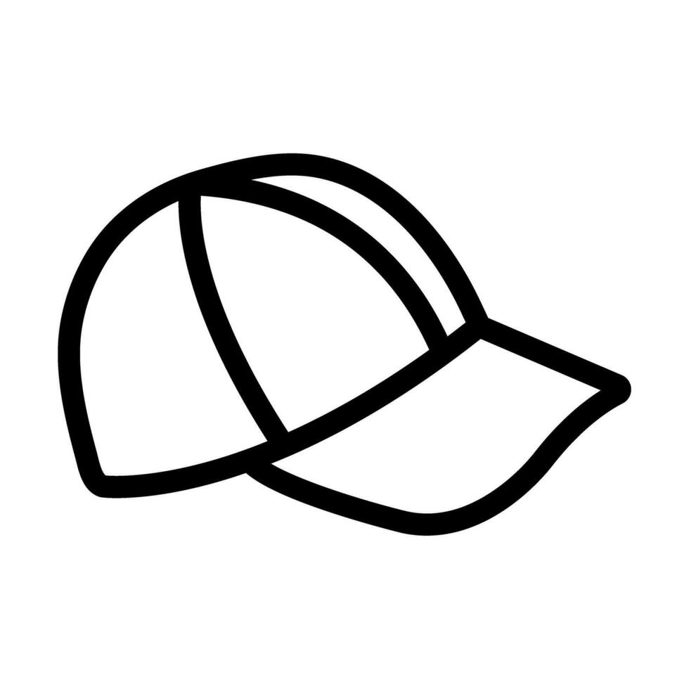 Cap Vector Thick Line Icon For Personal And Commercial Use.