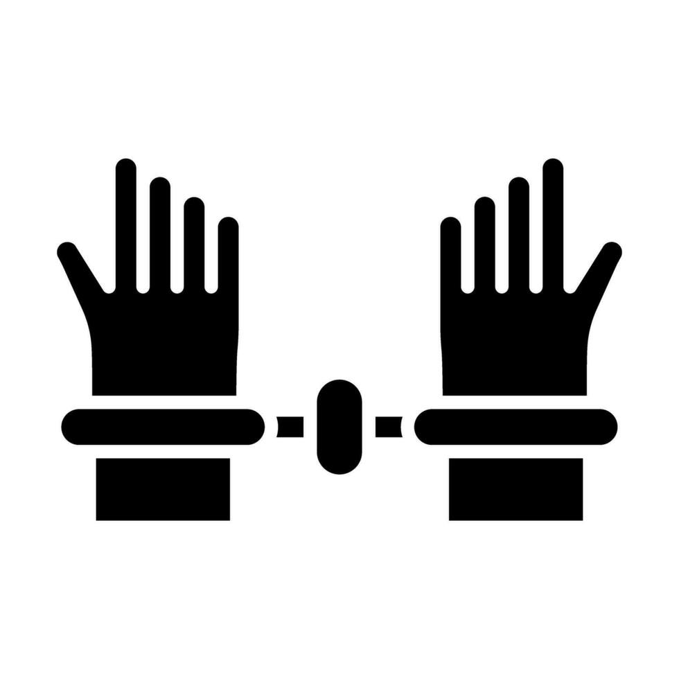 Arrest Vector Glyph Icon For Personal And Commercial Use.