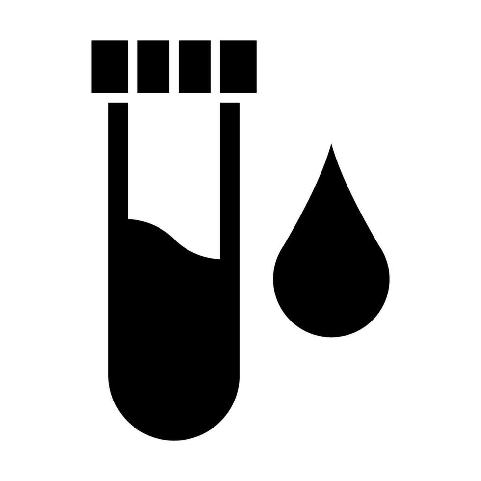 Blood Sample Vector Glyph Icon For Personal And Commercial Use.
