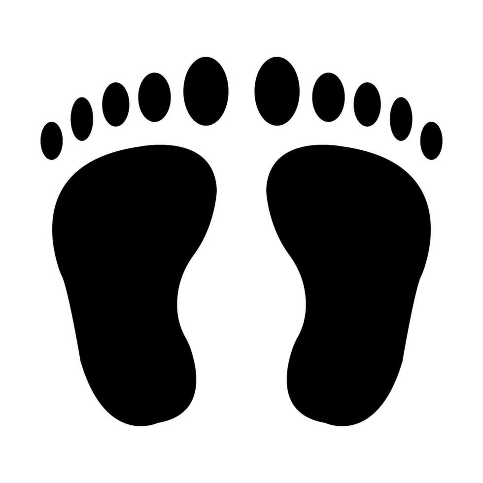 Footprint Vector Glyph Icon For Personal And Commercial Use.