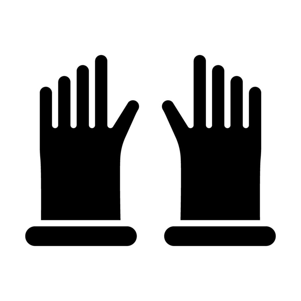Gloves Vector Glyph Icon For Personal And Commercial Use.