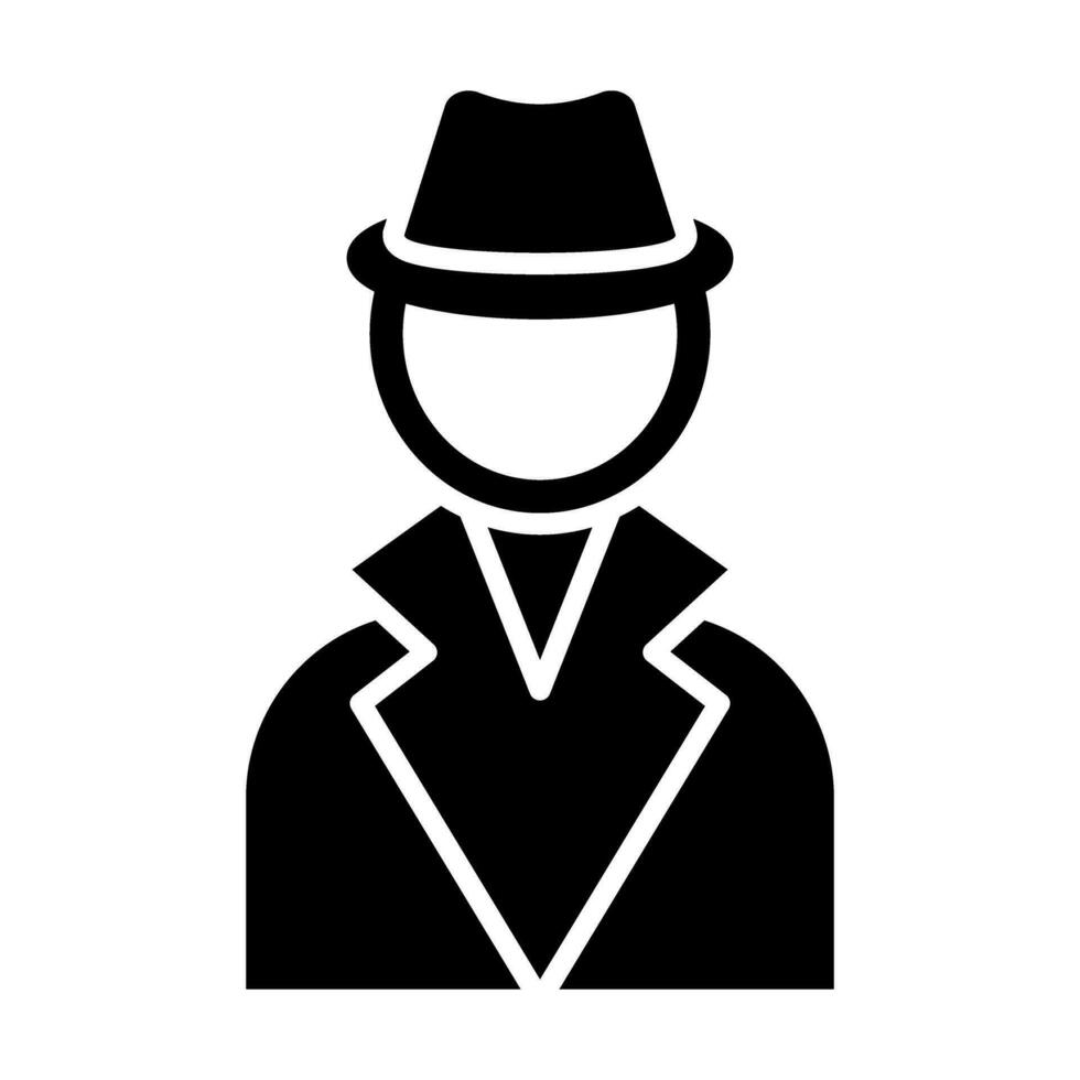 espía vector glifo icono para personal y comercial usar.