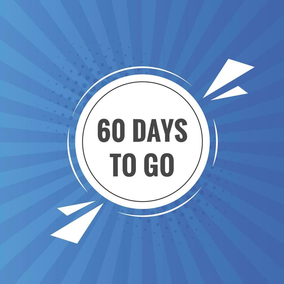 60 days to go countdown template. 60 day Countdown left days banner design 25726327 Vector Art