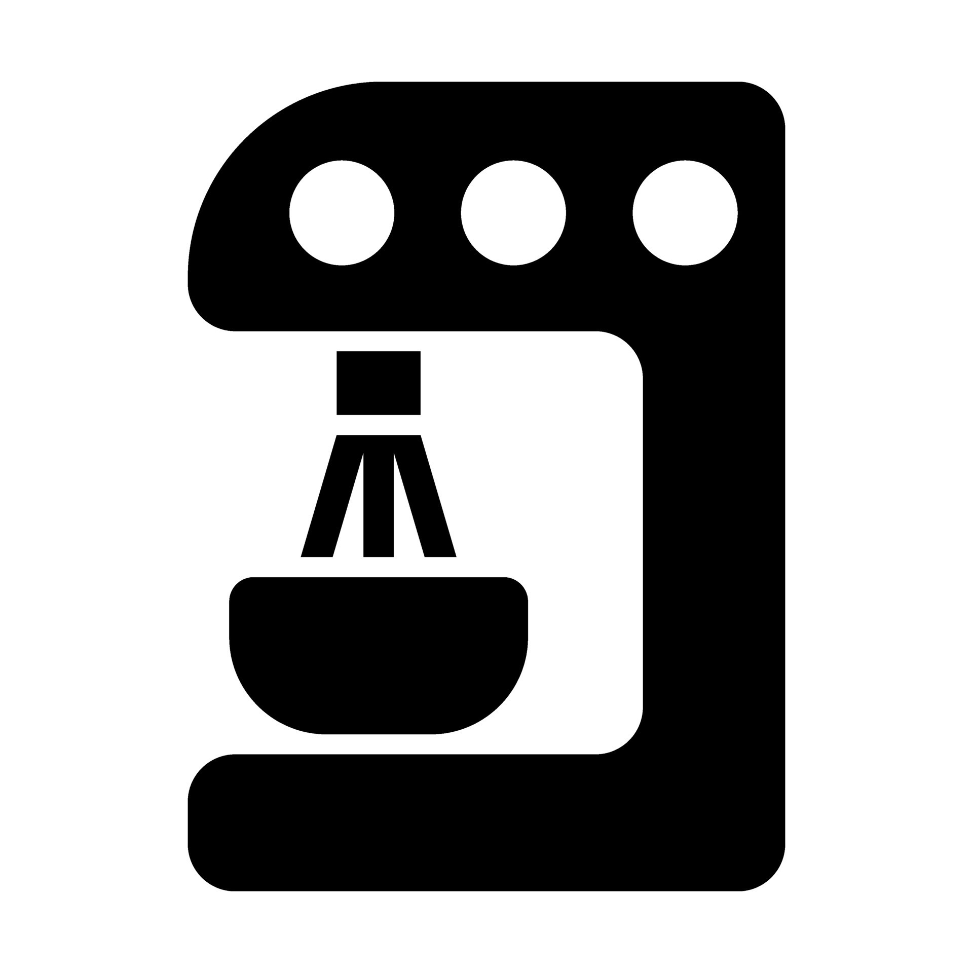 Electric Mixer Vector Glyph Icon For Personal And Commercial Use