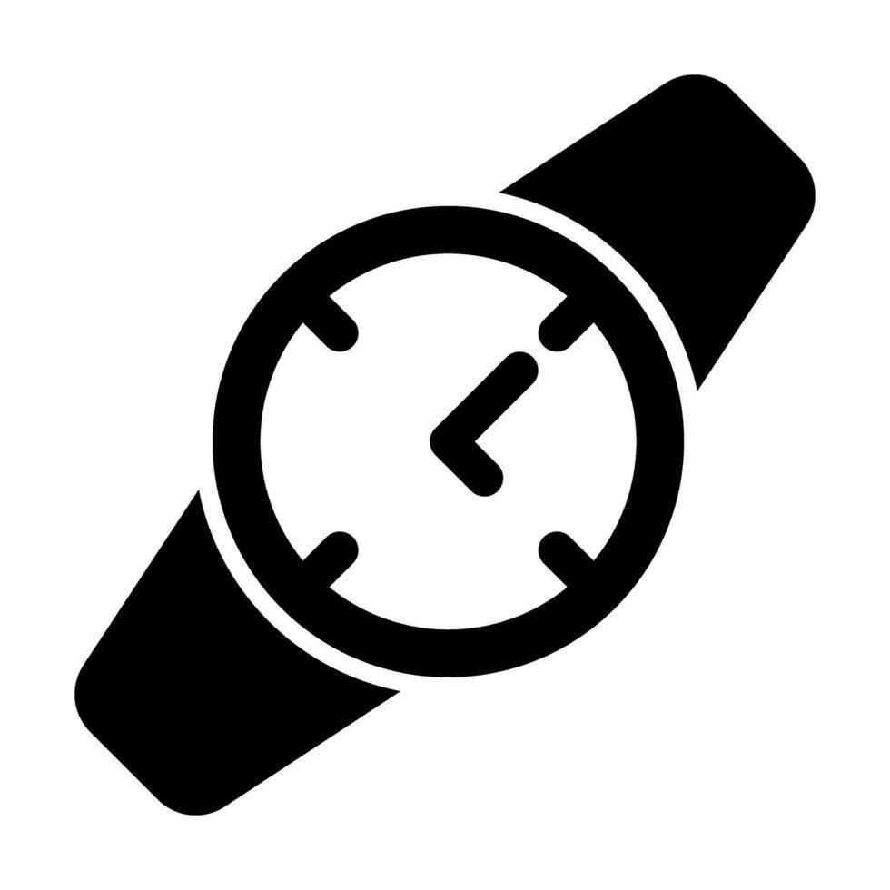 Watch Vector Glyph Icon For Personal And Commercial Use.