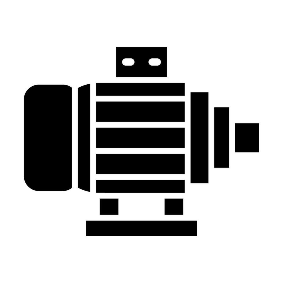 Motor Vector Glyph Icon For Personal And Commercial Use.