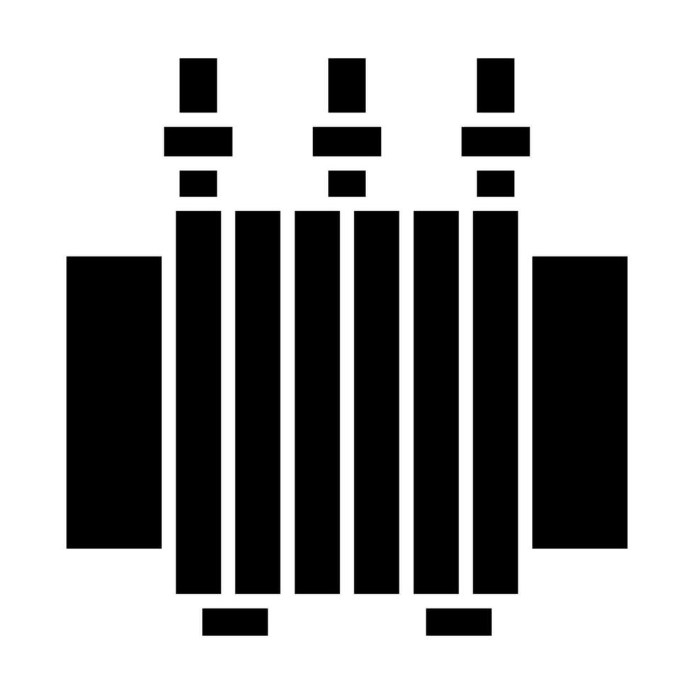 Power Transformer Vector Glyph Icon For Personal And Commercial Use.