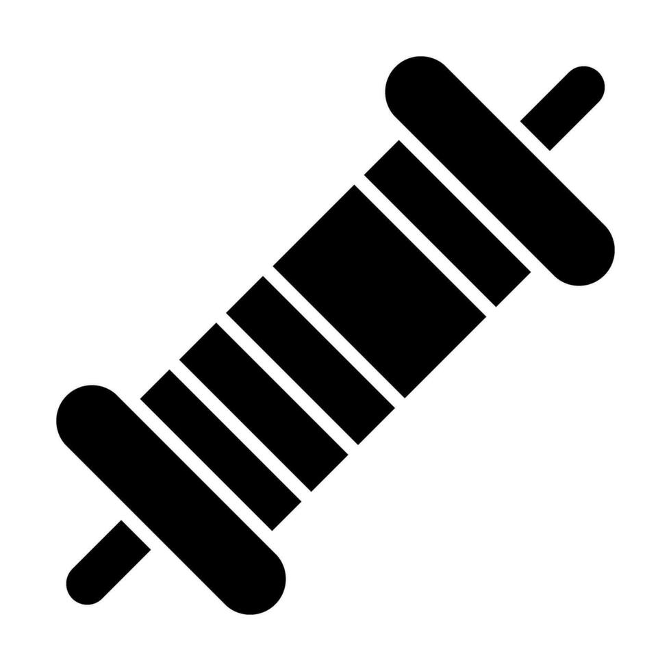 Resistor Vector Glyph Icon For Personal And Commercial Use.