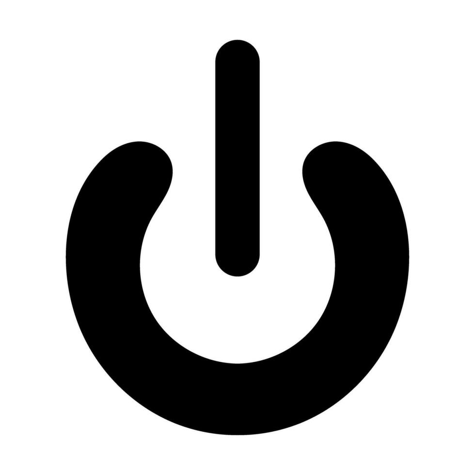 Turn On Vector Glyph Icon For Personal And Commercial Use.