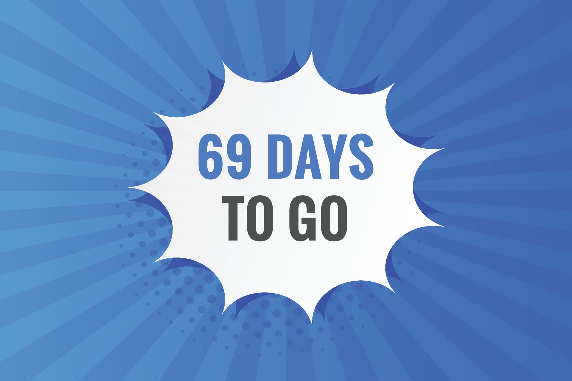 69 days to go countdown template. 69 day Countdown left days