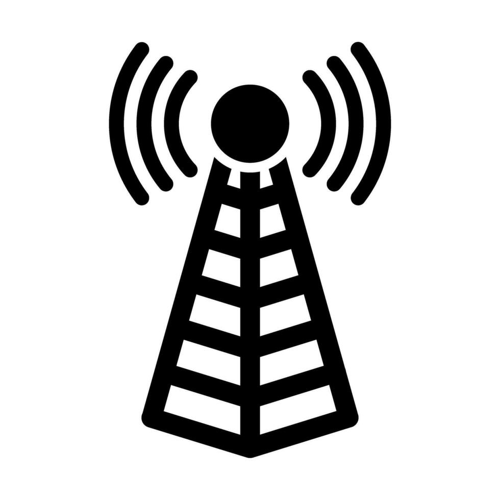 Antenna Vector Glyph Icon For Personal And Commercial Use.