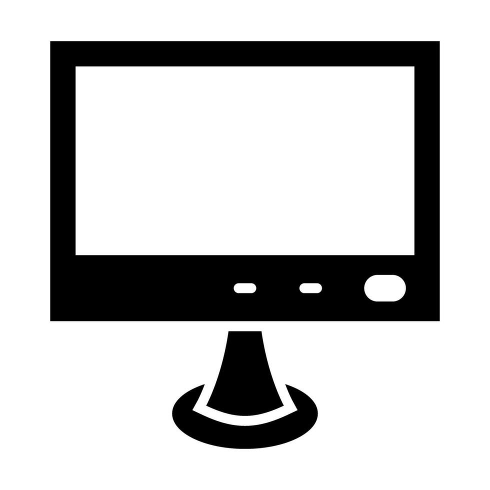 Monitor Vector Glyph Icon For Personal And Commercial Use.