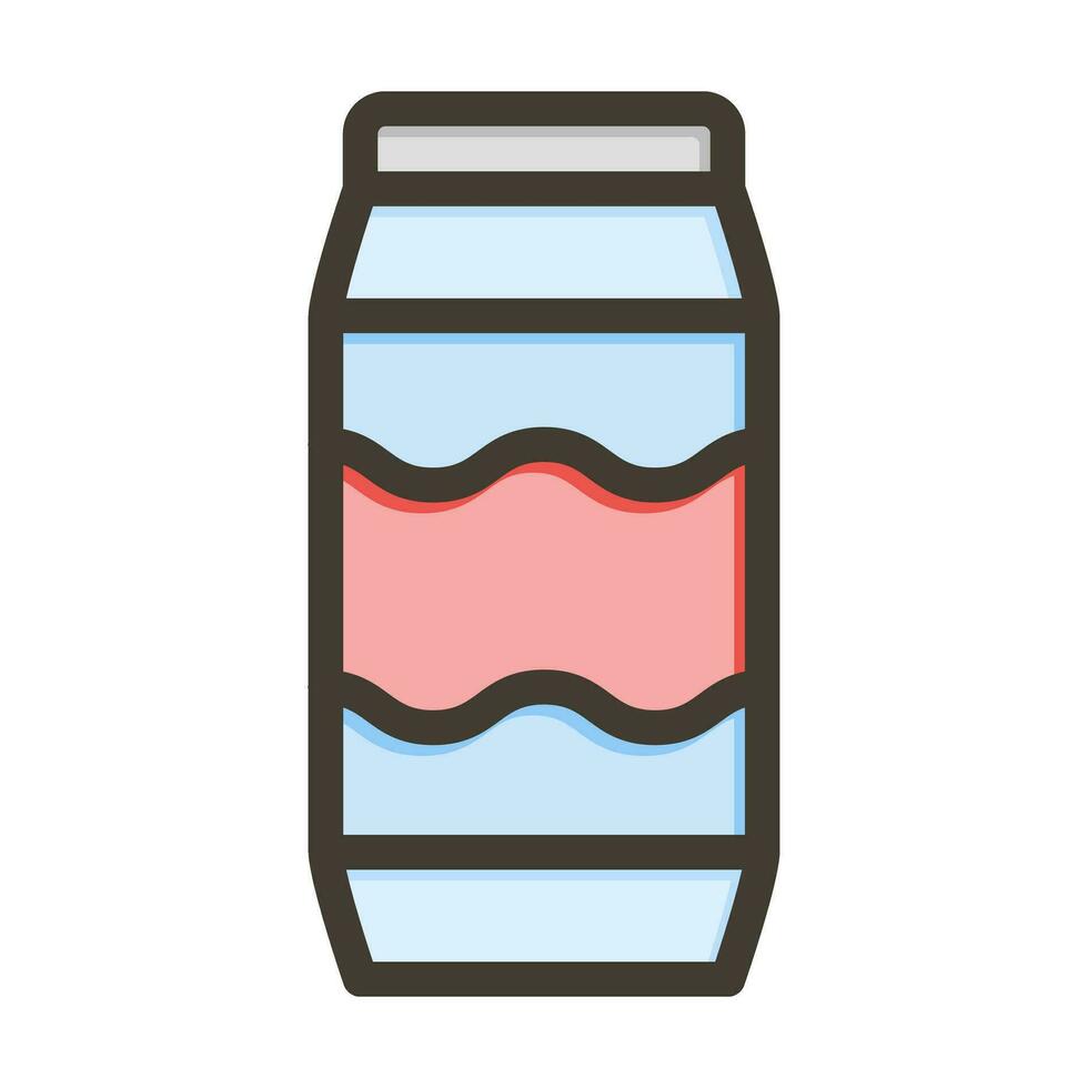 soda lata grueso línea lleno colores para personal y comercial usar. vector