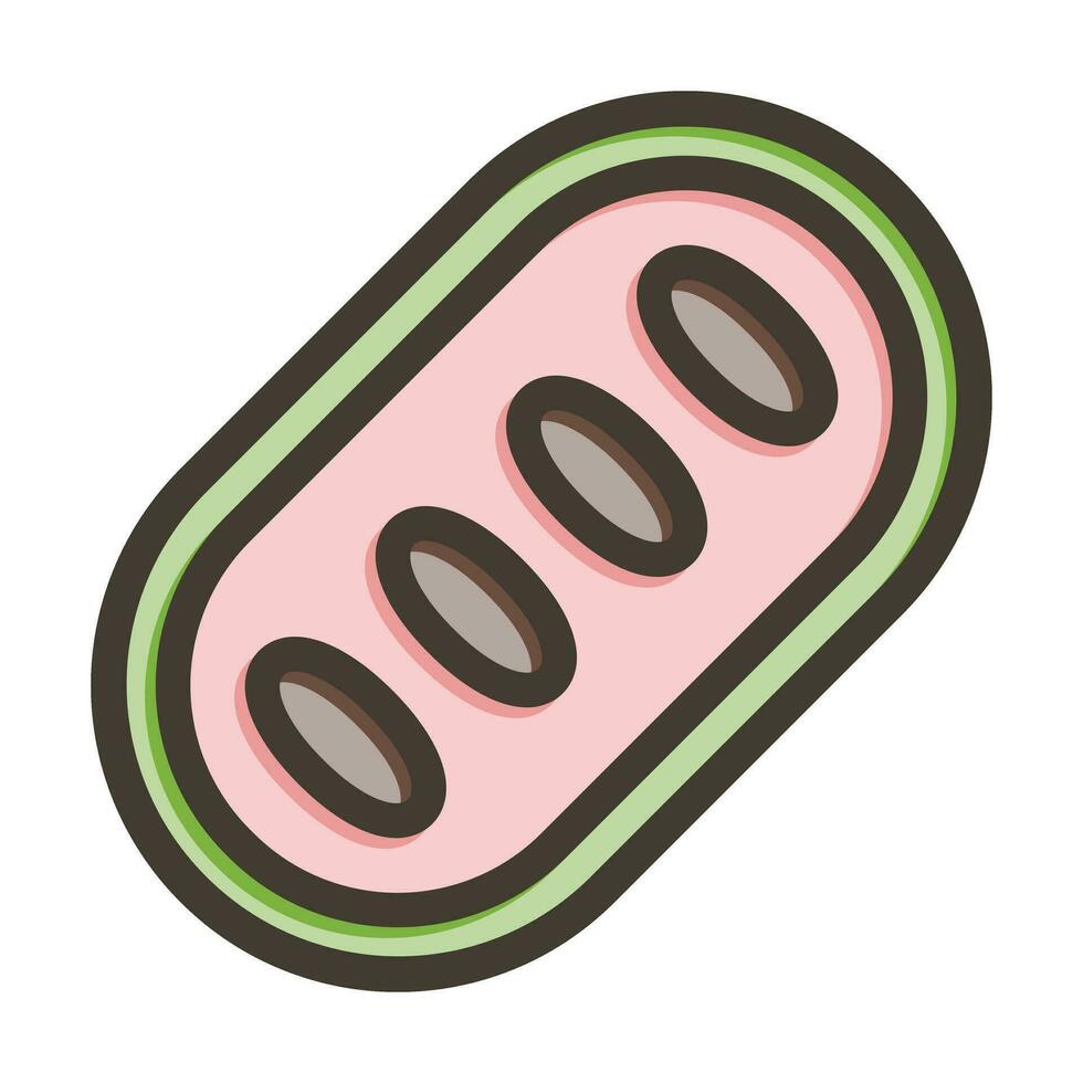PawPaw Thick Line Filled Colors For Personal And Commercial Use. vector