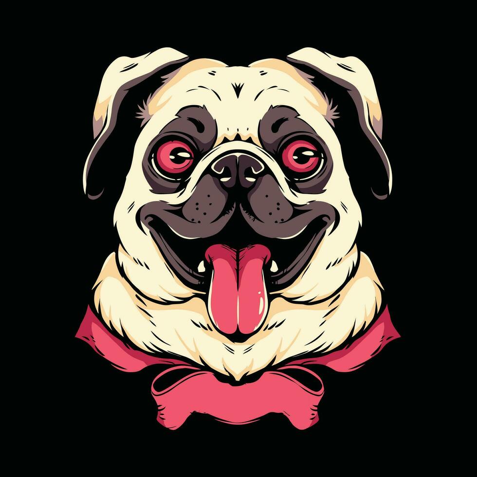 linda perro cabeza mascota logo para deporte linda perro camiseta diseño. linda perro logo. linda perro pegatina vector