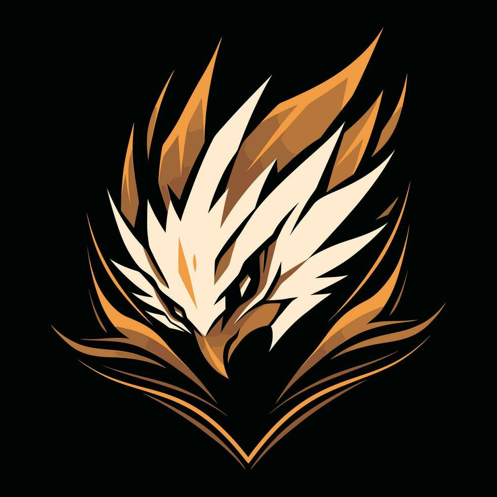 Eagle Head Mascot Logo for Esport. Eagle T-shirt Design. Eagle Logo. Eagle Sticker vector