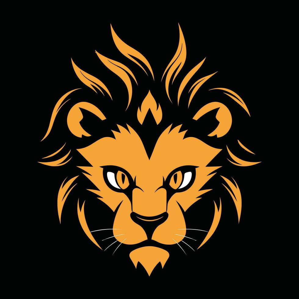 león mascota logo para deporte león camiseta diseño. león logo. león pegatina vector