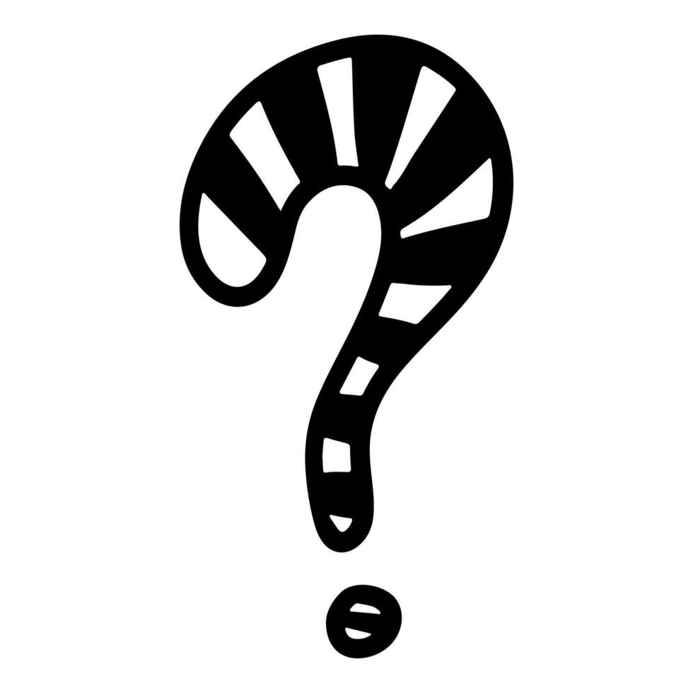 Doodle sketch style of question marks hand drawn illustration. for concept design. vector