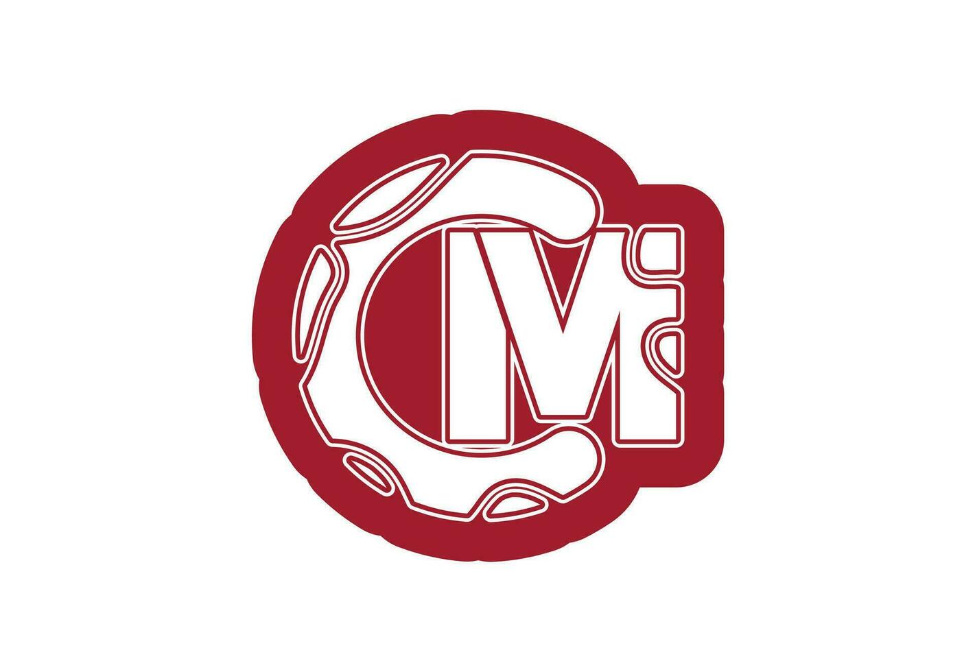 CM letter logo and icon design template vector