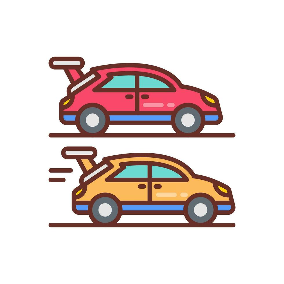 Racing games icon in vector. Illustration vector