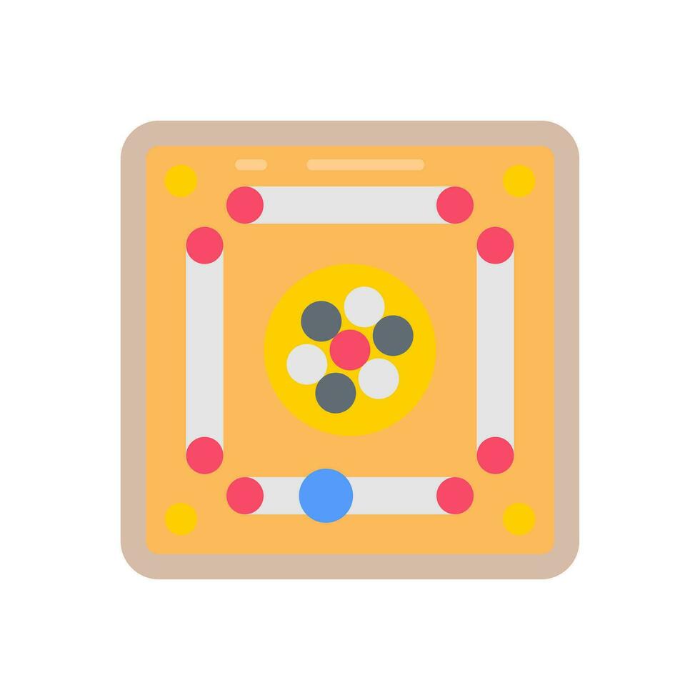 carrom tablero icono en vector. ilustración vector