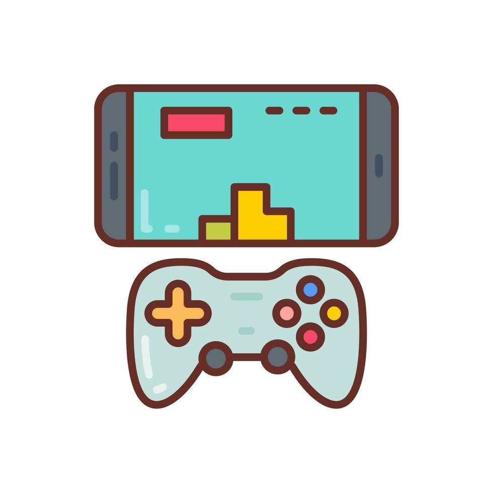 Esports mobile gaming icon in vector. Illustration vector