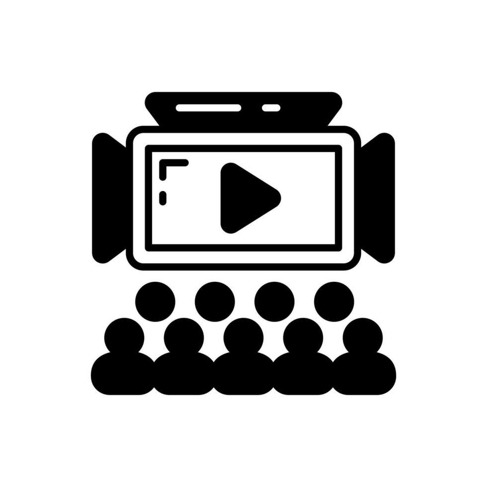 Esports broadcasting icon in vector. Illustration vector