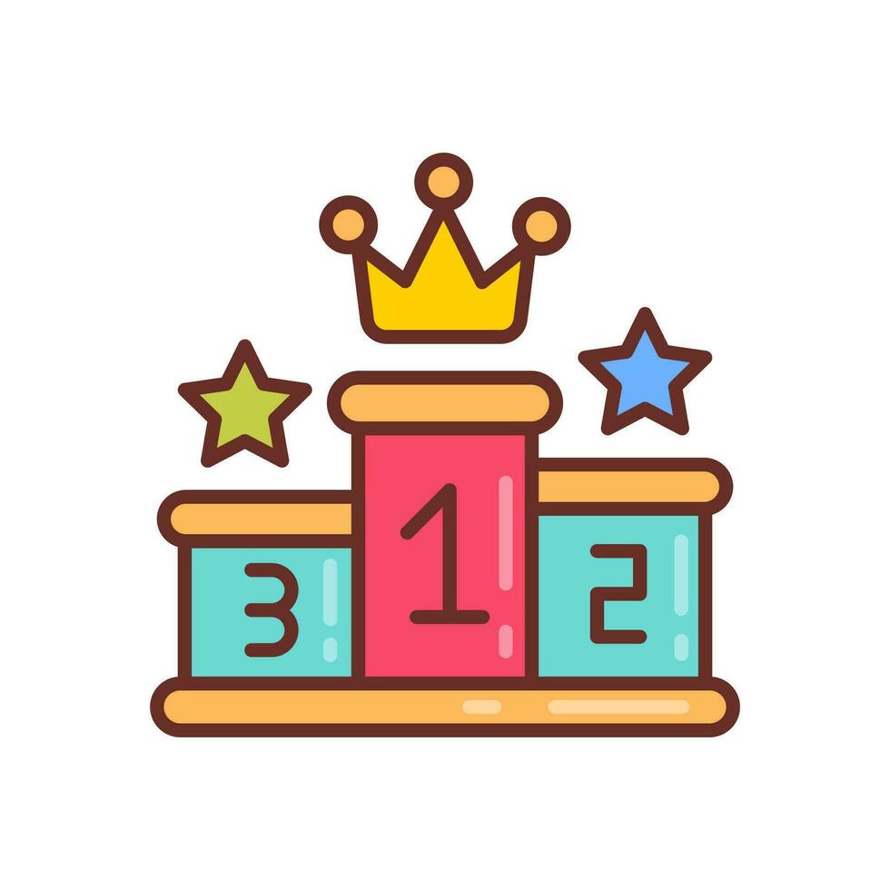 Esports rankings icon in vector. Illustration vector