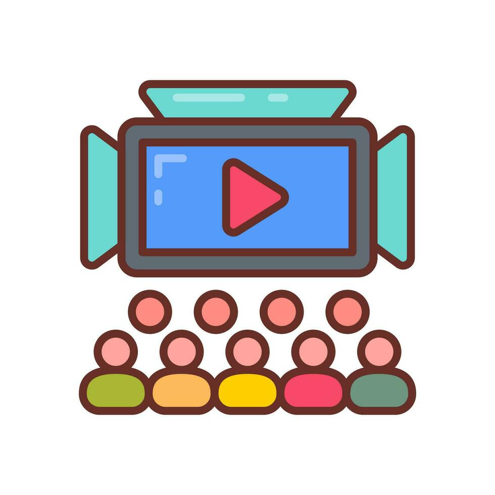 Esports broadcasting icon in vector. Illustration vector