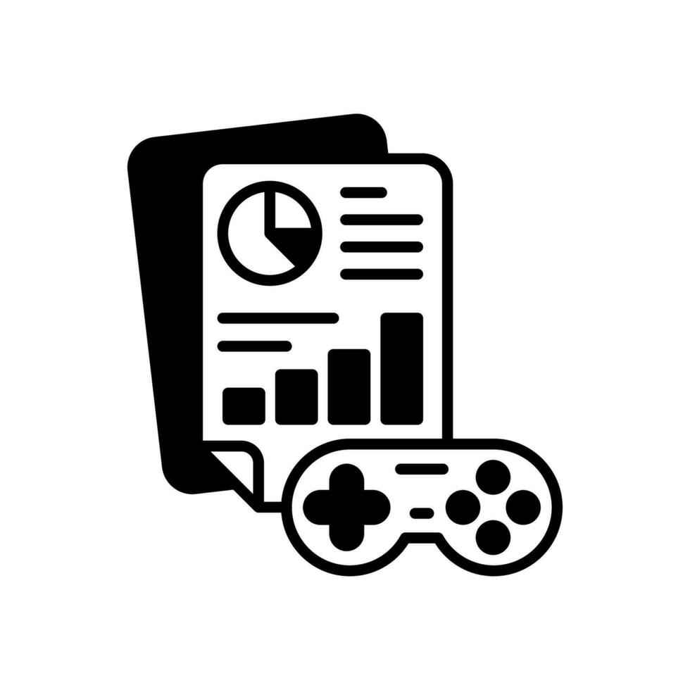 Esports analytics icon in vector. Illustration vector