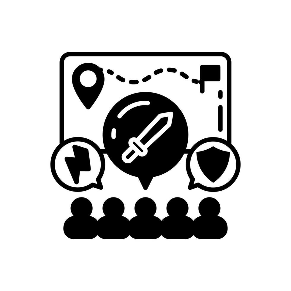 MOBA games icon in vector. Illustration vector