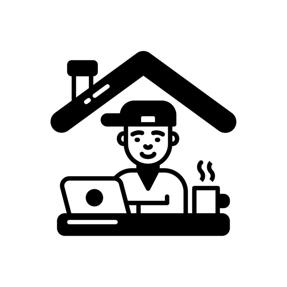 Work From Home icon in vector. Illustration vector
