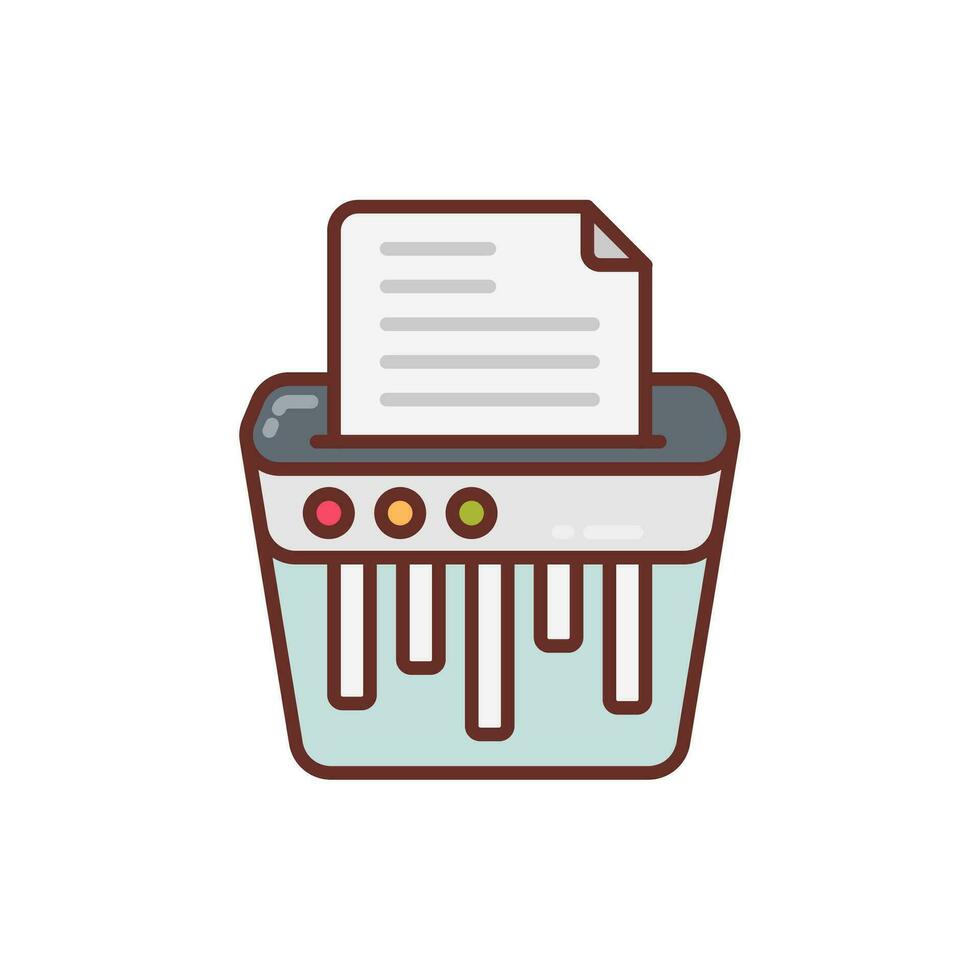 Paper Shredder icon in vector. Illustration vector