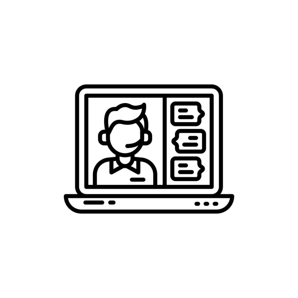 Live Webinar icon in vector. Illustration vector