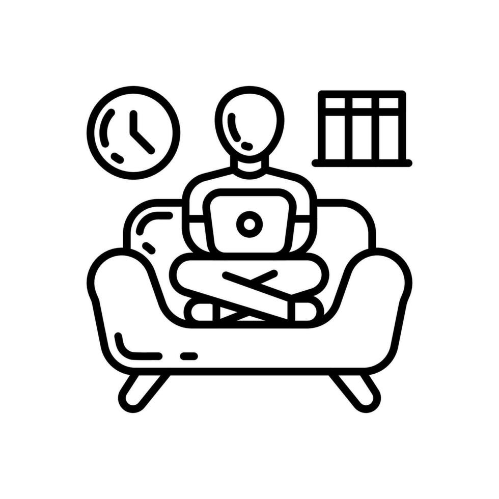 Stay at Home icon in vector. Illustration vector