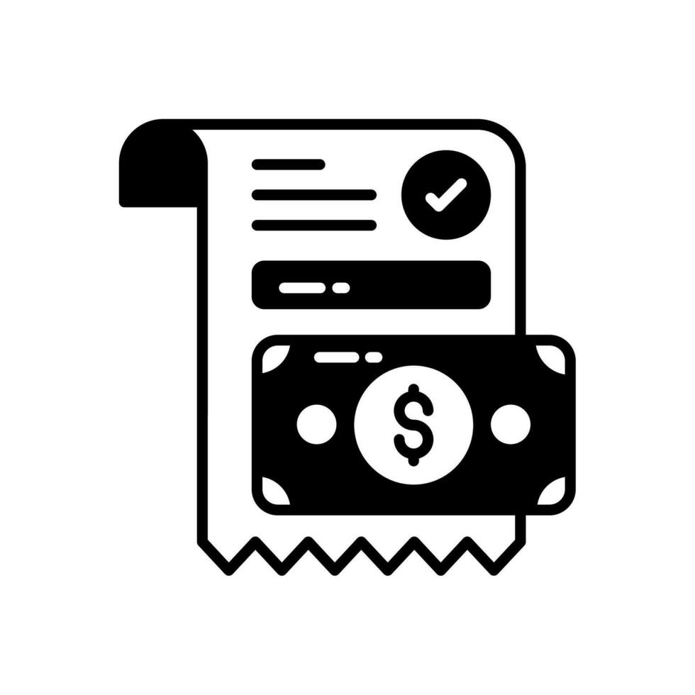 Invoice icon in vector. Illustration vector